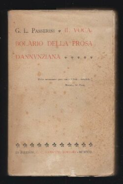 Il vocabolario della prosa dannunziana