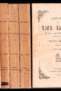 Lettere di Gino Capponi e di Altri a Lui raccolte e pubblicate da Alessandro Carraresi