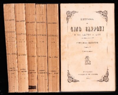 Lettere di Gino Capponi e di Altri a Lui raccolte e pubblicate da Alessandro Carraresi