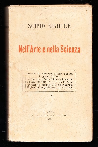Nell'arte e nella scienza