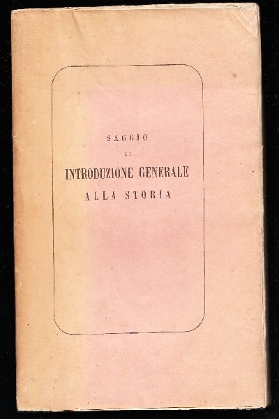 Saggio di Introduzione Generale alla Storia