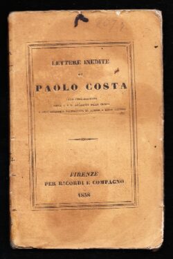 Lettere inedite di Paolo Costa