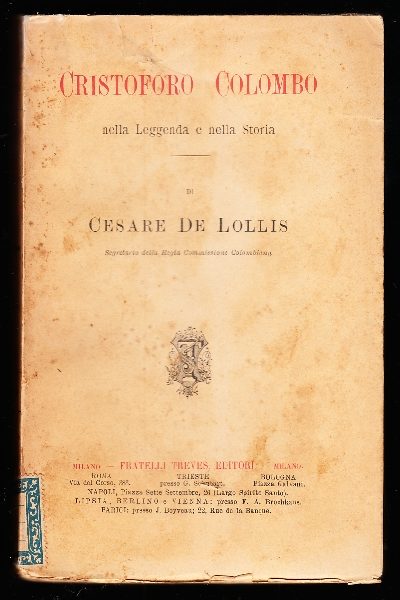 Cristoforo Colombo nella Leggenda e nella Storia
