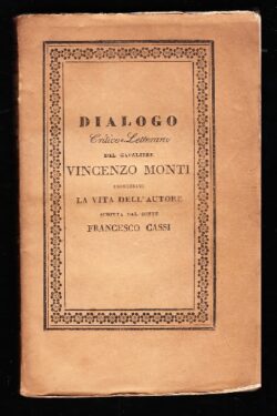 Dialogo Critico-Letterario del Cavaliere Vincenzo Monti