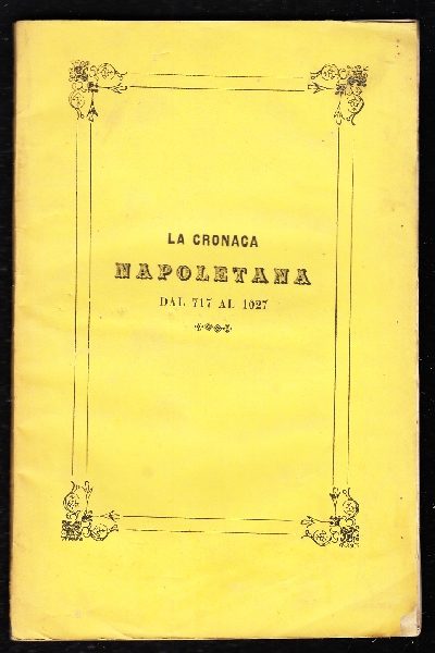 La Cronaca Napoletana di Ubaldo
