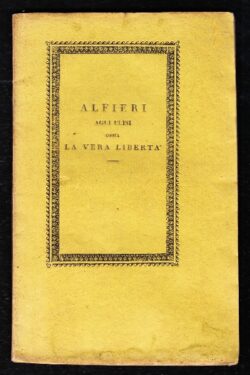 Alfieri agli elisi ossia La vera Libertà POEMETTO in tre canti