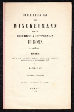 Sulle relazioni del Winckelmann colla Repubblica Letteraria di Roma