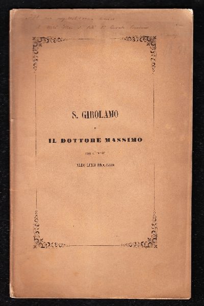 S. Girolamo o il Dottore Massimo. Discorso