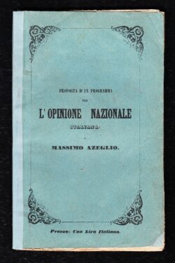 Proposta d'un programma per l'opinione nazionale italiana
