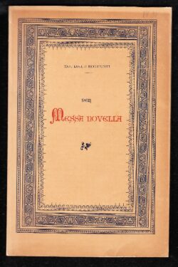 Per Messa Novella 26 Luglio 1898 Dieci lettere di Santi con Facsimile estratte dagli autografi della Collezione Gonnelli