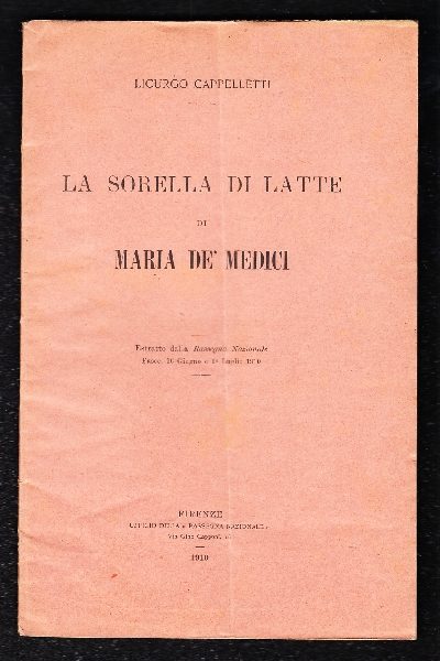 La sorella di latte di Maria De' Medici