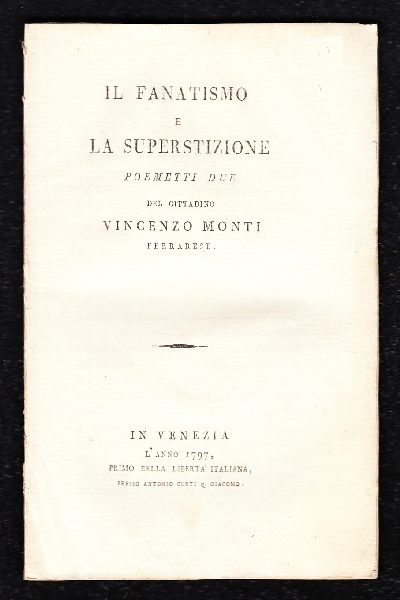 Il Fanatismo e la Superstizione, di Vincenzo Monti