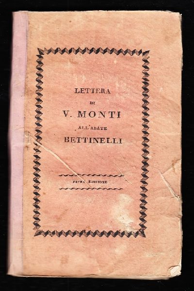 Lettera al sig. Abate Saverio Bettinelli