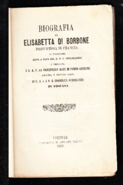 Biografia di Elisabetta di Borbone Principessa di Francia
