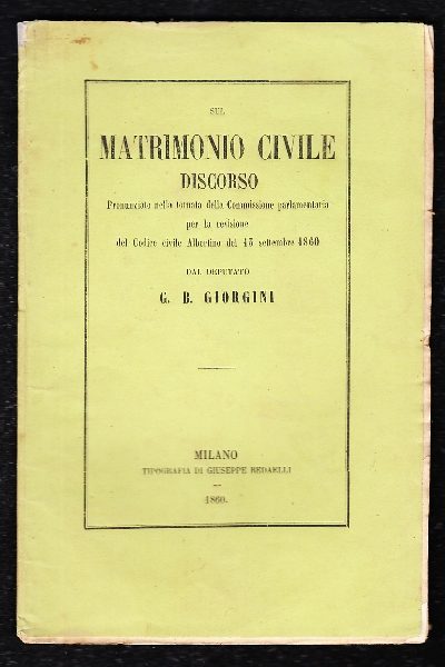 Sul Matrimonio Civile