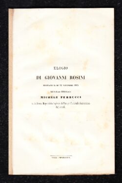 Elogio di Giovanni Rosini