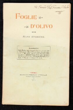 Foglie d'Olivo. Note storiche