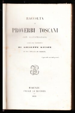 Raccolta di Proverbi Toscani