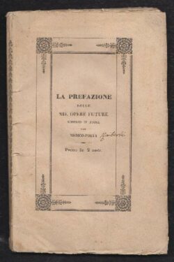 La prefazione delle mie opere future