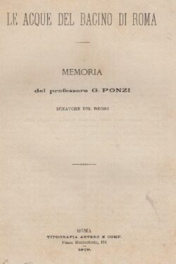 Le acque del Bacino di Roma