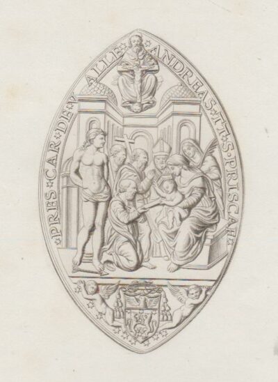 Illustrazione di un SIGILLO del Cardinale Andrea Della Valle