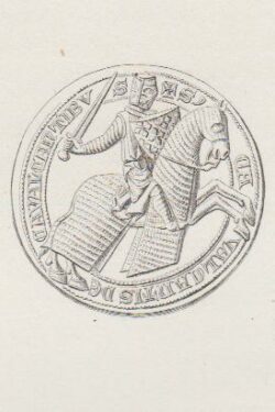 Illustrazione di un SIGILLO di Cavalcante Cavalcanti esistente nella Collezione del Museo Nazionale di Firenze