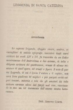 Leggenda di Santa Caterina