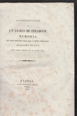 Interpretazione di un Luogo di Strabone