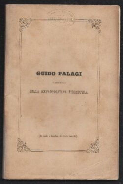 Guido Palagi Canonico della Metropolitana Fiorentina