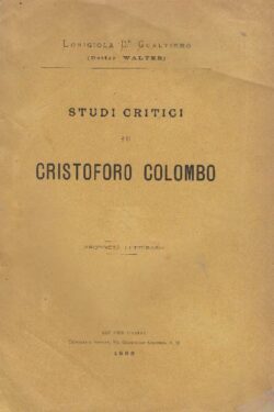Studi Critici su Cristoforo Colombo