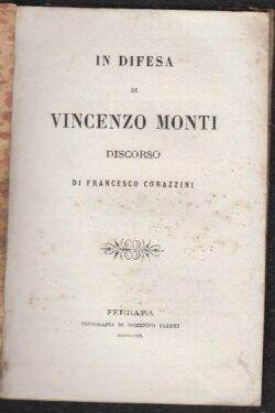 In difesa di Vincenzo Monti