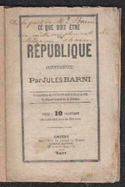 Ce Que Doit Ètre La République