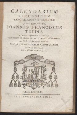Calendarium liturgicum sanctae aquensis ecclesiae