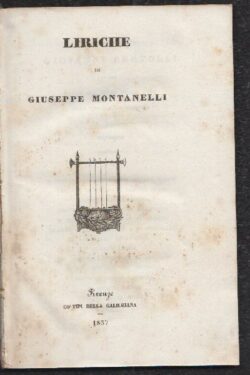 Liriche di Giuseppe Montanelli