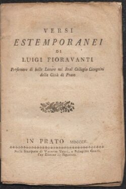 Versi estemporanei di Luigi Fioravanti