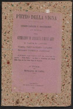 Pietro Della Vigna - Osservazioni e documenti de' Membri della Commissione di Antichità e belle arti di terra di lavoro