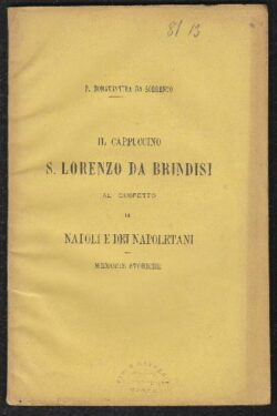 Il Cappuccino S. Lorenzo Da Brindisi al cospetto di Napoli e dei Napoletani