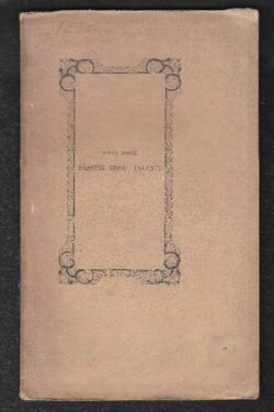 Lettera di Flaminio De Nobili lucchese a documento di una GIOVANE SPOSA