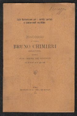 Sulle Convenzioni per i Servizi Postali e Commerciali Marittimi