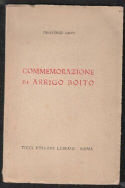 Commemorazione di Arrigo Boito