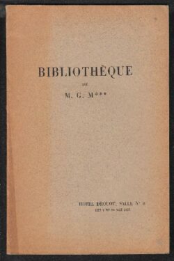 Catalogue de Beaux Livres Anciens et Modernes
