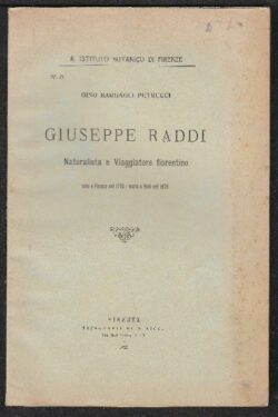 Giuseppe Raddi Naturalista e Viaggiatore fiorentino