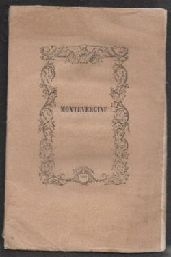 Montevergine. Stanze di Giovanni Chiaia da Rutigliano