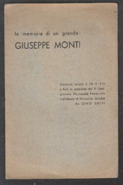 In memoria di un grande: Giuseppe Monti