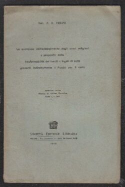 La questione dell'adempimento degli oneri religiosi e proposito della trasformabilità dei lasciti