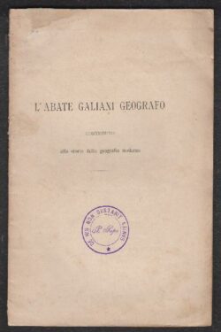 L'abate Galiani Geografo