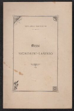 Nozze Signorinini - Lasinio