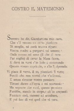 Contro il Matrimonio
