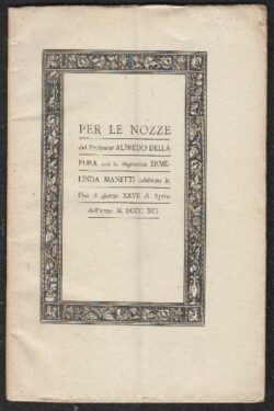 LETTERE di Vincenzo De Vit; Alessandro D'Ancona; C. Pagano Paganini; Cesare Guasti; Stefano Grosso; Carlo Negroni; Luigi Venturi