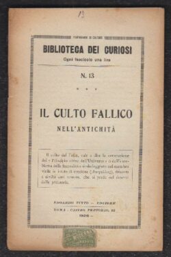 Il Culto Fallico nell'Antichità